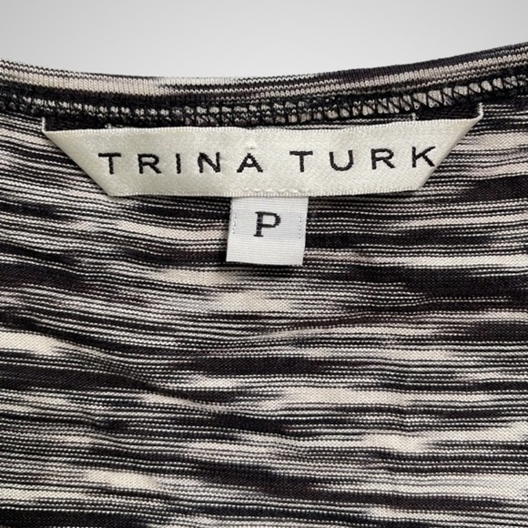{ Trina Turk } - Abstract Stripe Shirt - Picture 4 of 4